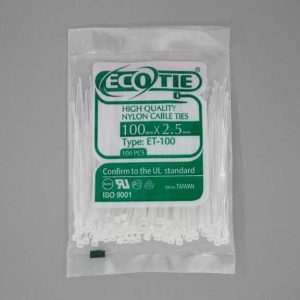 بست کمربندی 100*2.5 سفید Eco Tie