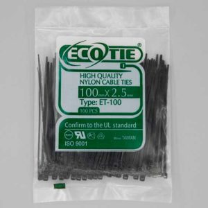 بست کمربندی 100*2.5 مشکی Eco Tie