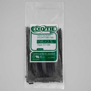 بست کمربندی 150*2.5 مشکی Eco Tie