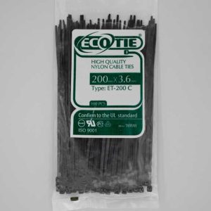 بست کمربندی 200*3.6 مشکی Eco Tie