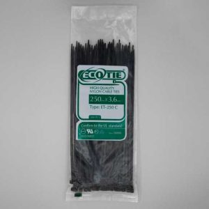 بست کمربندی 250*3.6 مشکی Eco Tie