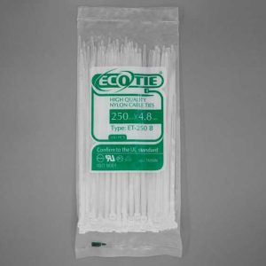 بست کمربندی 250*4.8 سفید Eco Tie