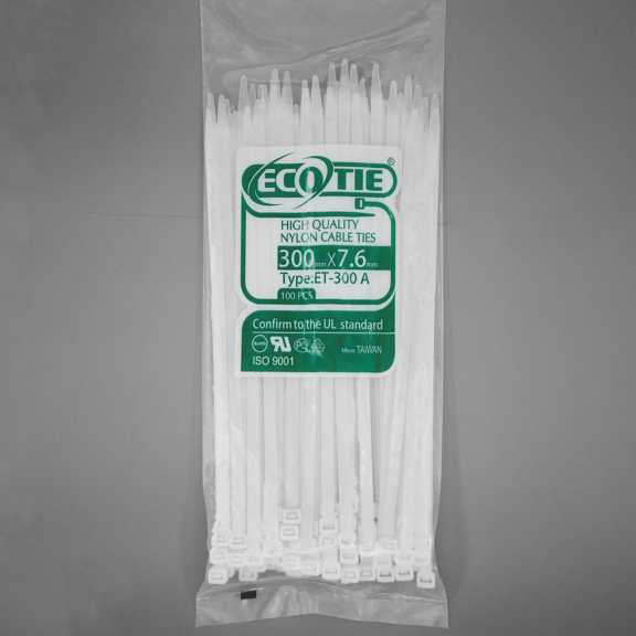 بست کمربندی 300*7.6 سفید Eco Tie