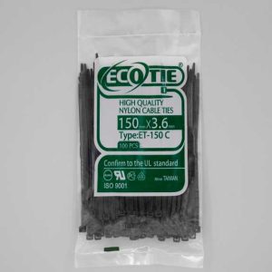بست کمربندی 150*3.6 مشکی Eco Tie