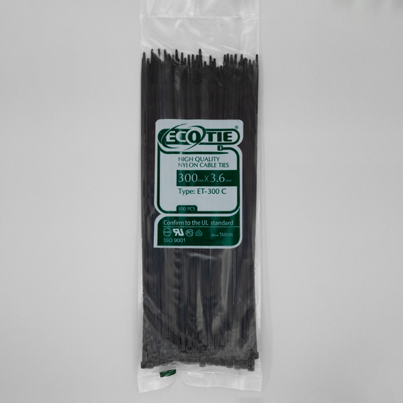بست کمربندی 300*3.6 مشکی Eco Tie